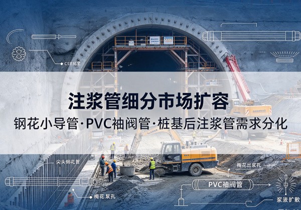 峨眉山注浆管细分市场扩容，隧道钢花小导管、PVC 袖阀管、桩基后注浆管需求分化